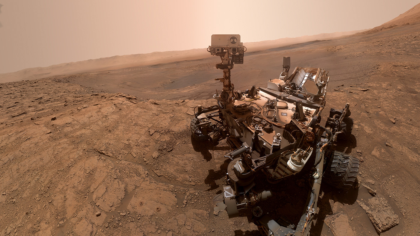 Selfie from Mars Rover Curiosity